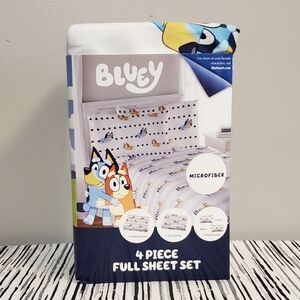 Bluey In The Dream 4 Piece Microfiber Full Size Sheet Set